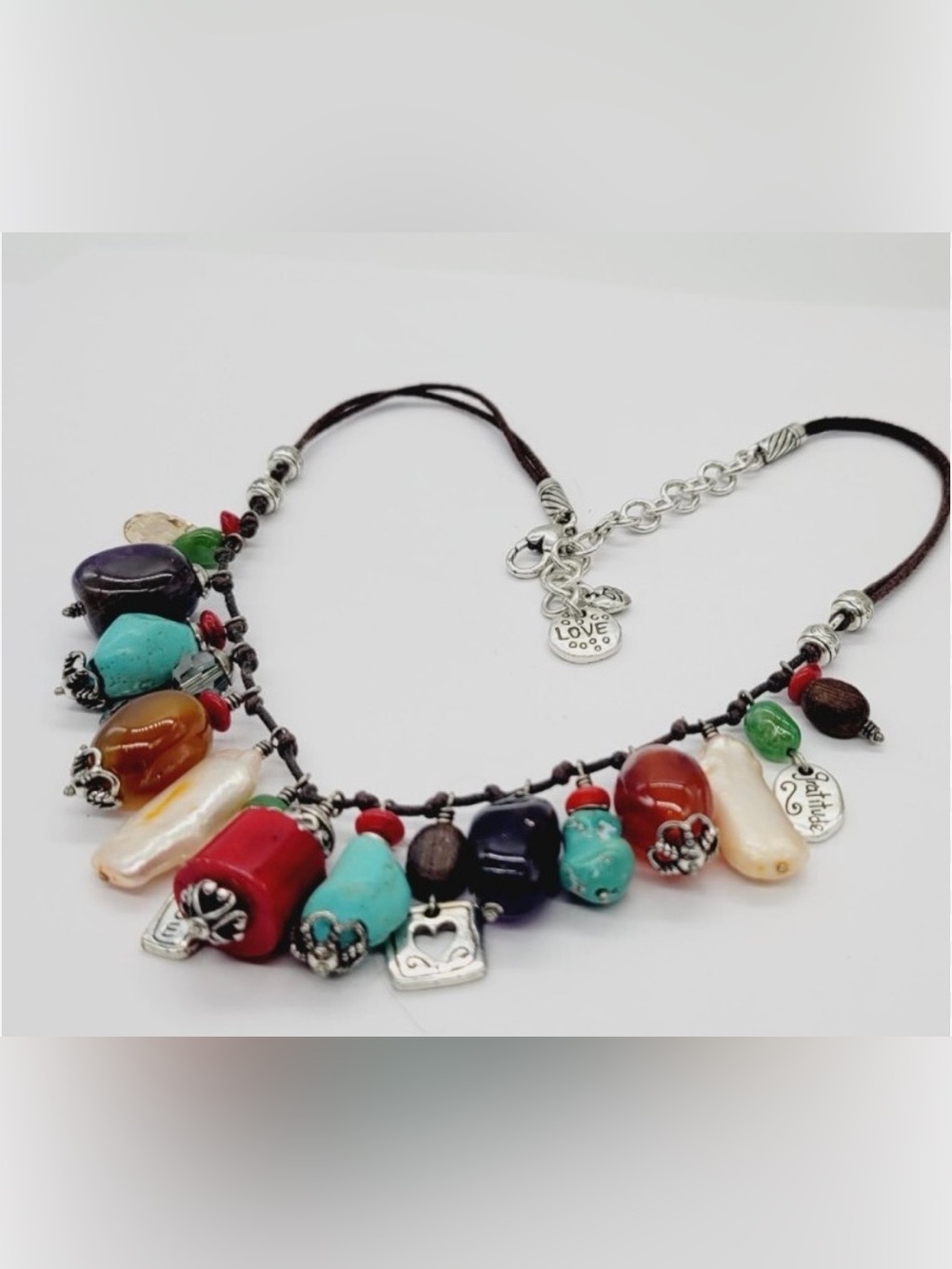 Brighton Imagine Peace Heart Love Gratitude Necklace